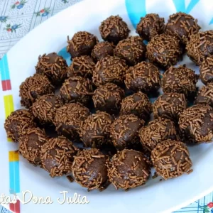 Brigadeiro sem leite e soja feito com arroz