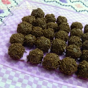 Brigadeiro sem leite e soja feito com banana