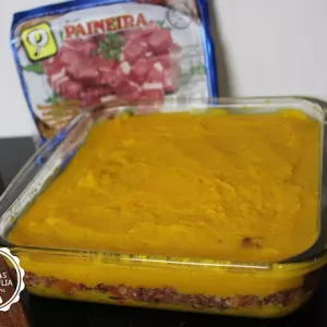 Escondidinho de carne seca com abóbora