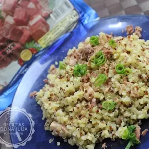 Quinoa com carne seca